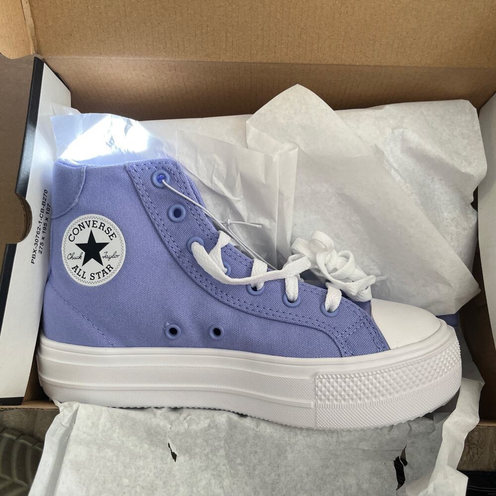 Converse Chuck Taylor All Star Day One Platform Hi Very Peri Purple 3Y